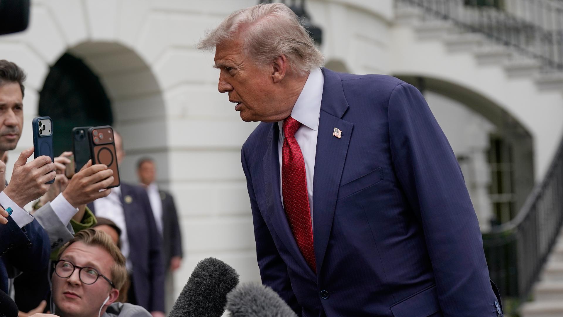President Trump open to temporary federal gas tax suspension as prices soar