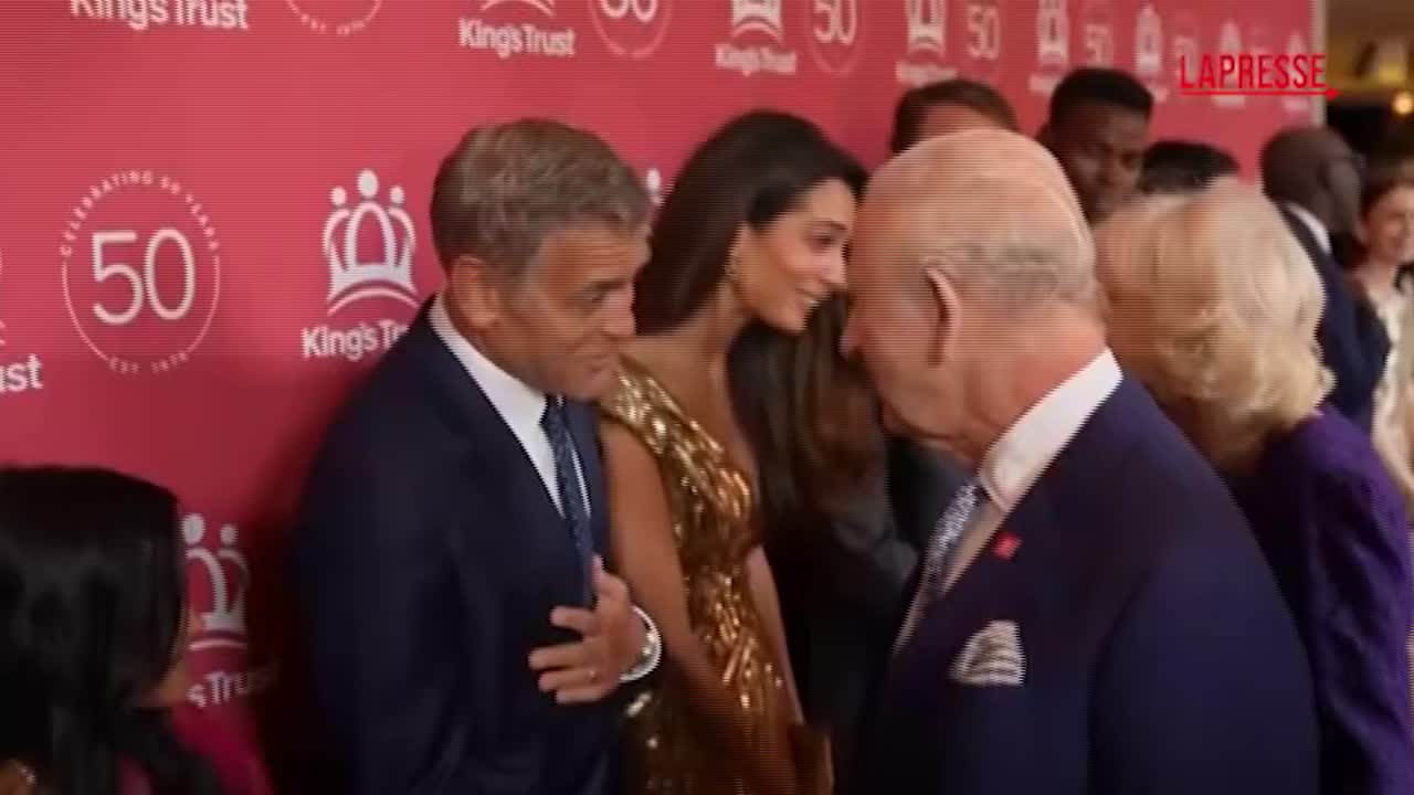 George e Amal Clooney al gala con re Carlo III: parata di star al 50 ...