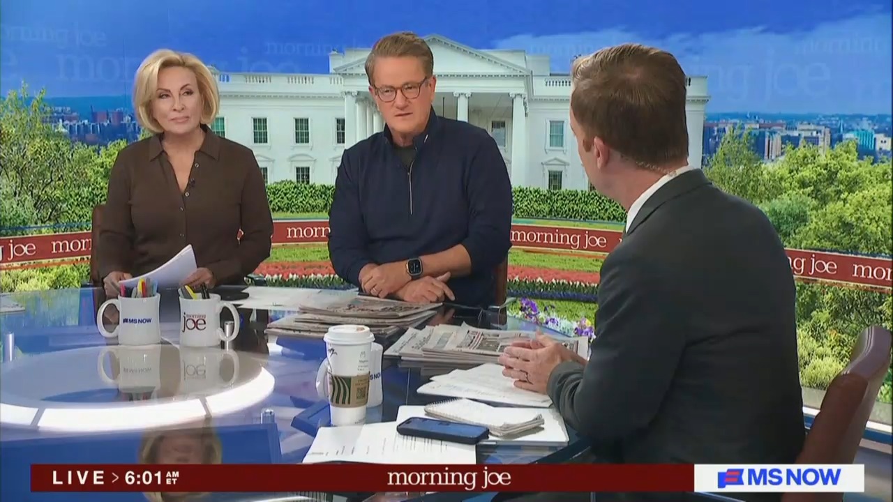 Morning Joe crew mocks White House claim Trump was 'blinking' during ...