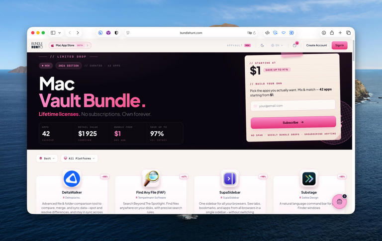 BundleHunt brade 42 apps Mac, dont Painter, TaskPaper et quelques bons ...