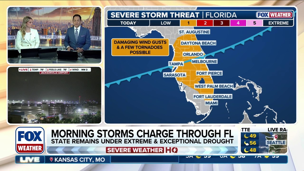 Severe storms to drench Florida with much-needed rain amid significant ...