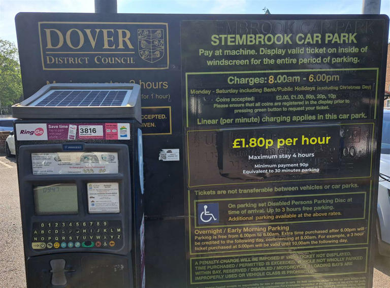 Cabinet agrees to scrap cash payments from Dover District Council car ...