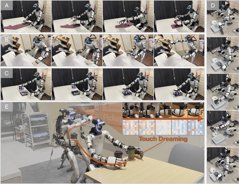 'Touch dreaming' helps humanoid robots handle five tricky tasks with 90 ...