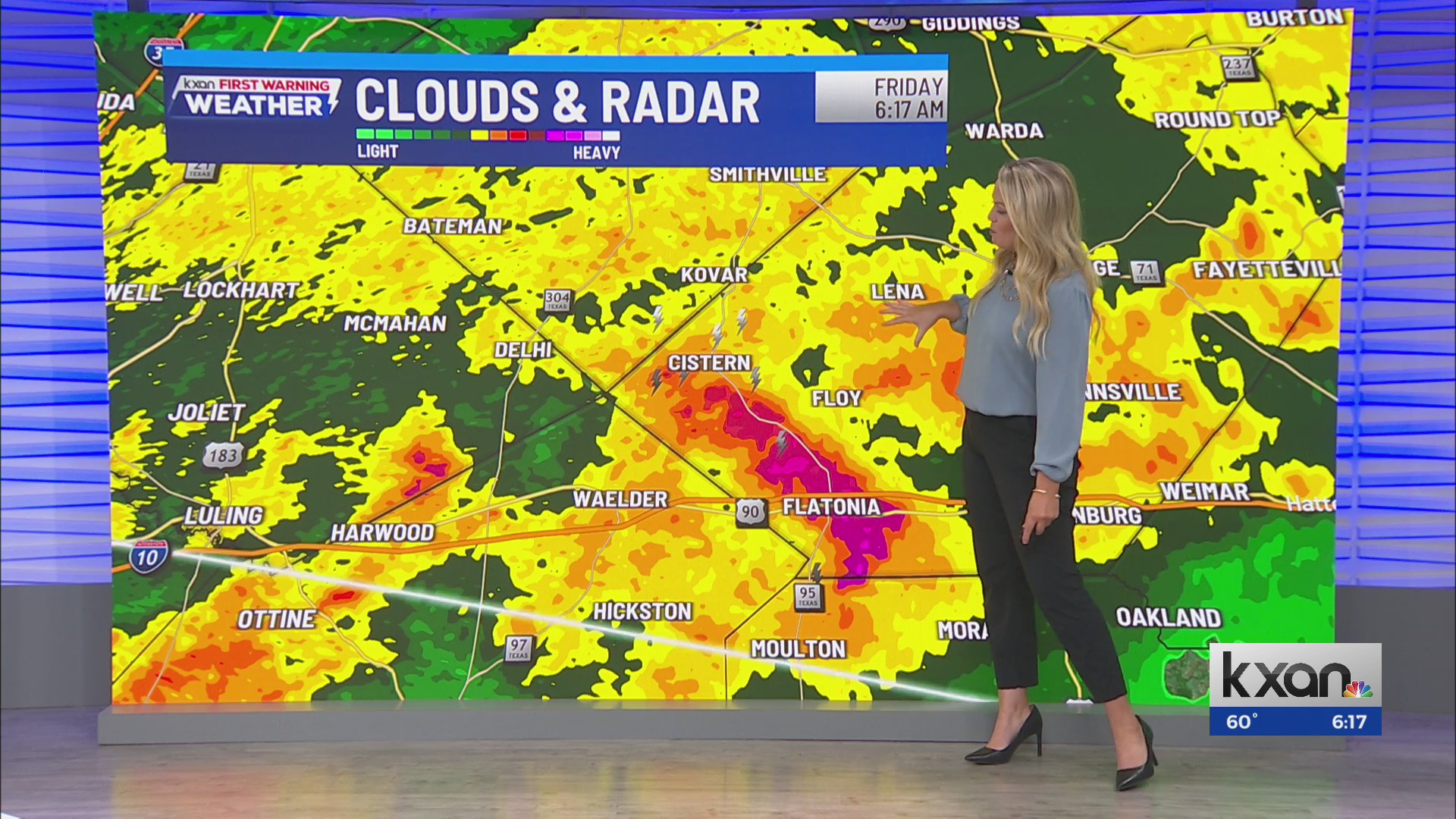 Heavy rain impacting morning commute | May 1 forecast