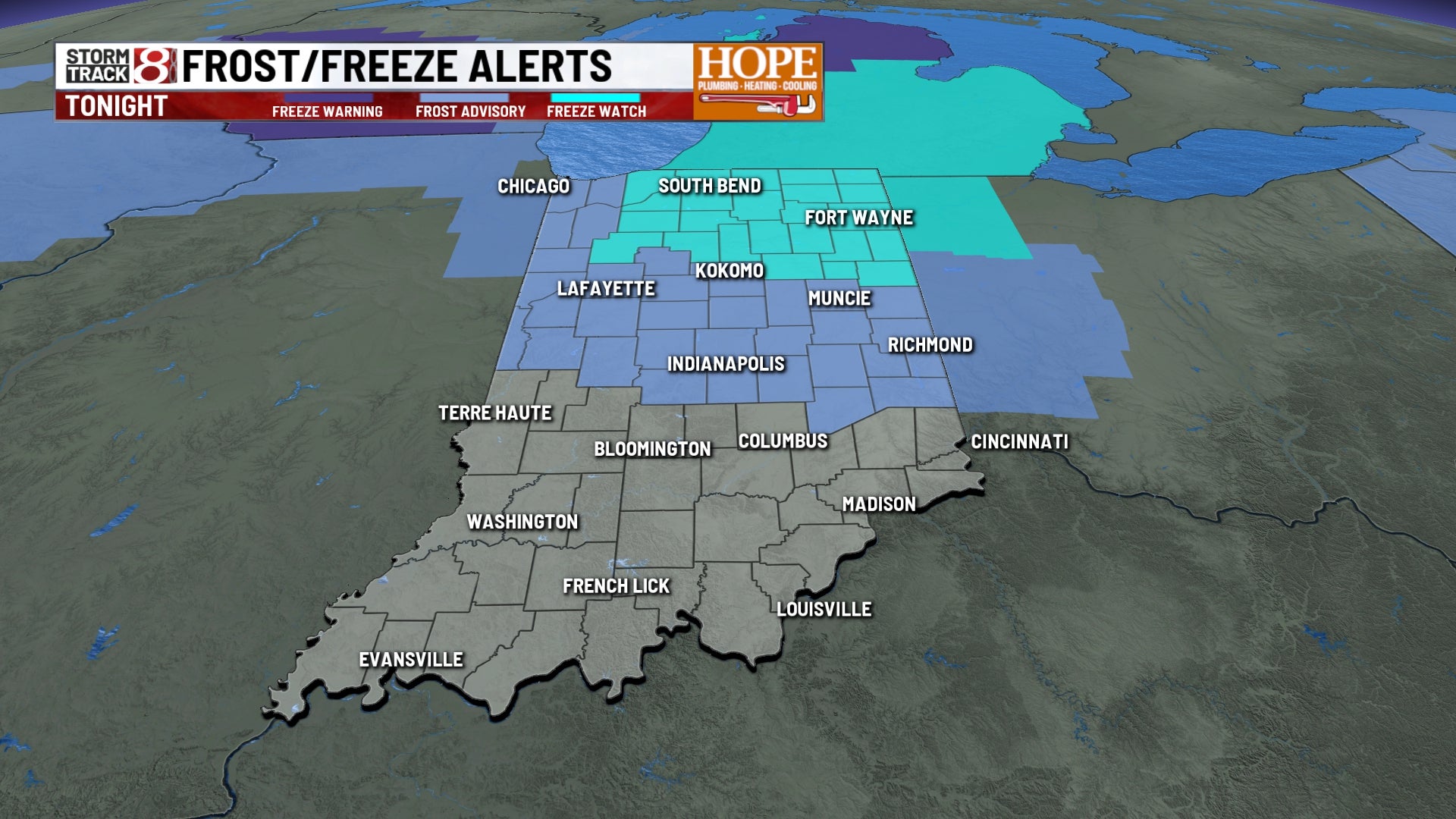 Chilly weekend ahead with frost possible across Indiana | May 1, 2026