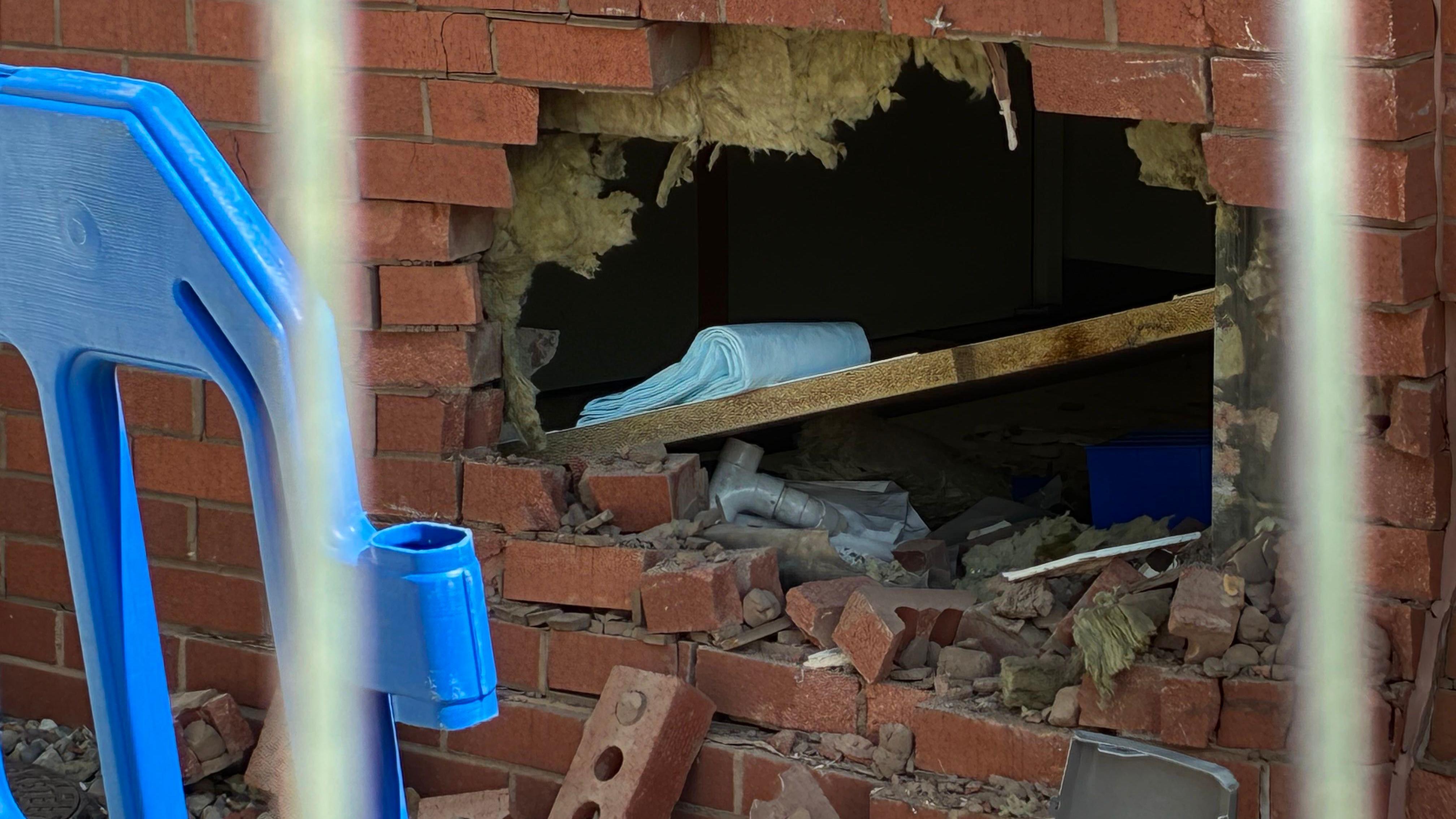 Car crashes into hospital wall causing disruption