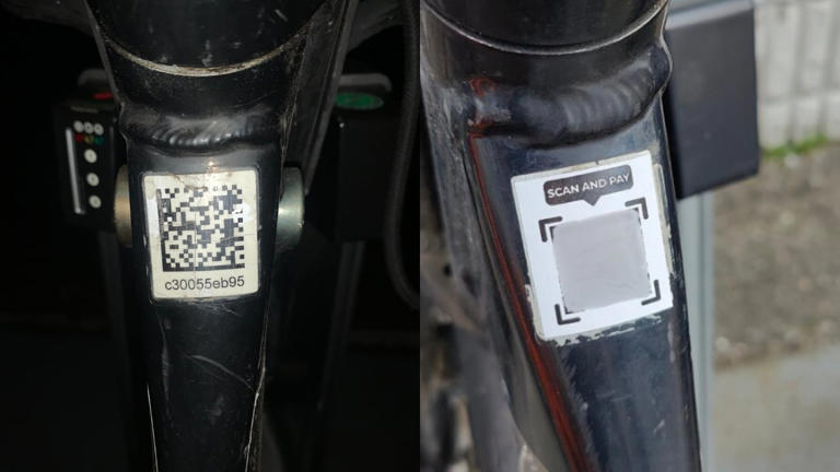 Phony QR codes found on Bike Share bikes, parking machines
