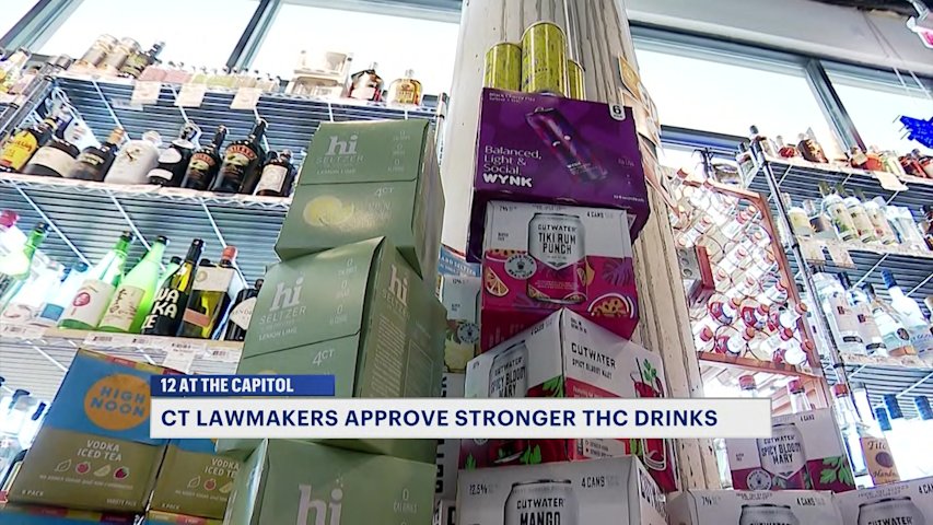 Connecticut lawmakers approve bill to raise THC limit in cannabis seltzers
