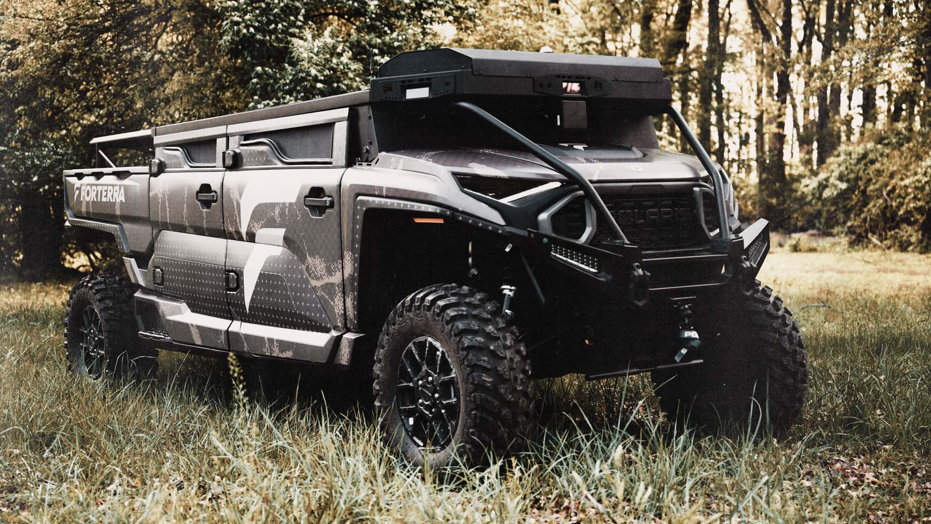 This chopped, autonomous Polaris Ranger is designed to evacuate wounded ...