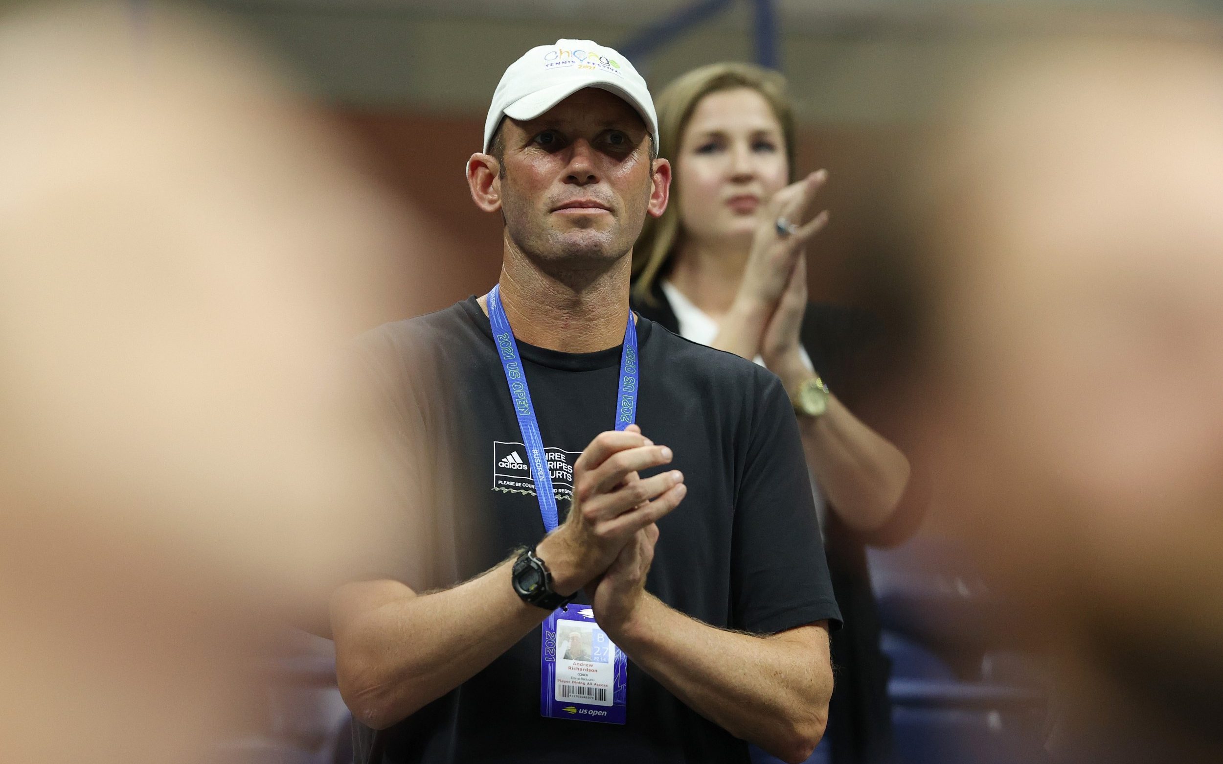 Andrew Richardson has been working with Raducanu in Spain almost five years after she broke their successful partnership - Elsa/Getty Images
