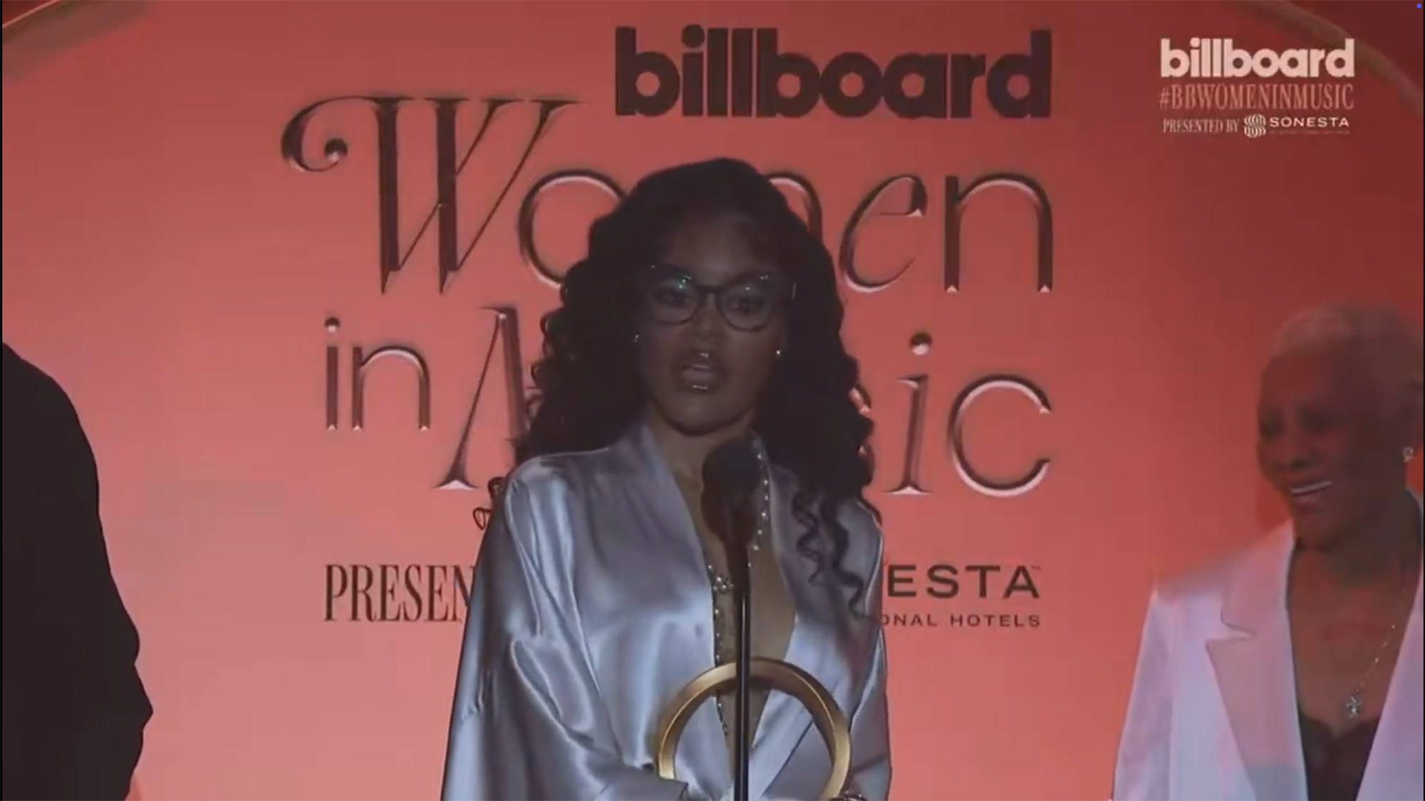 Teyana Taylor at the 2026 Billboard Women in Music Awards