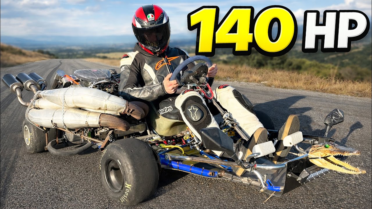 This go-kart hits 100+ mph—crazy ride!