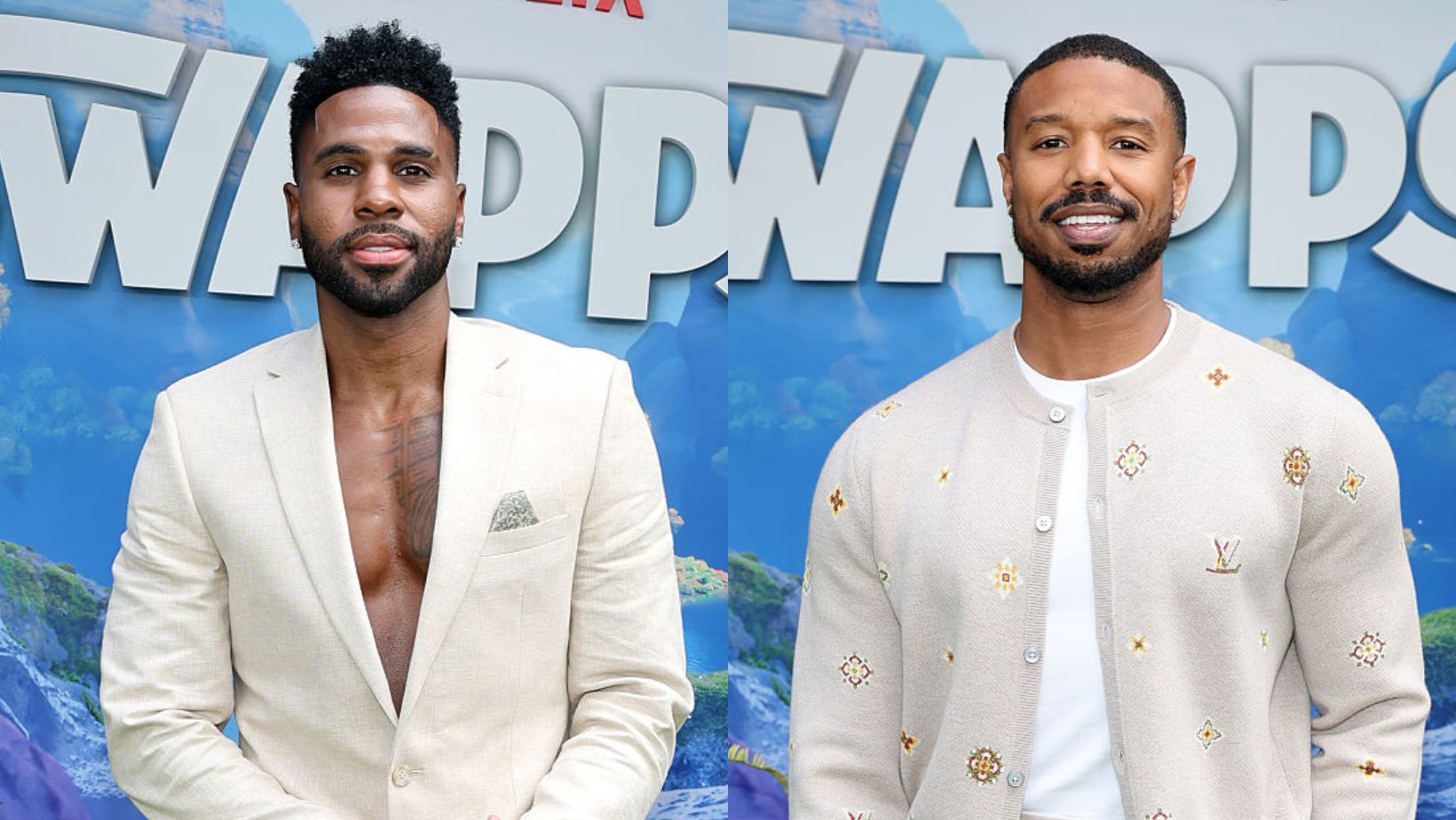 Michael B Jordan and Jason Derulo have a blast at the premiere of Swapped