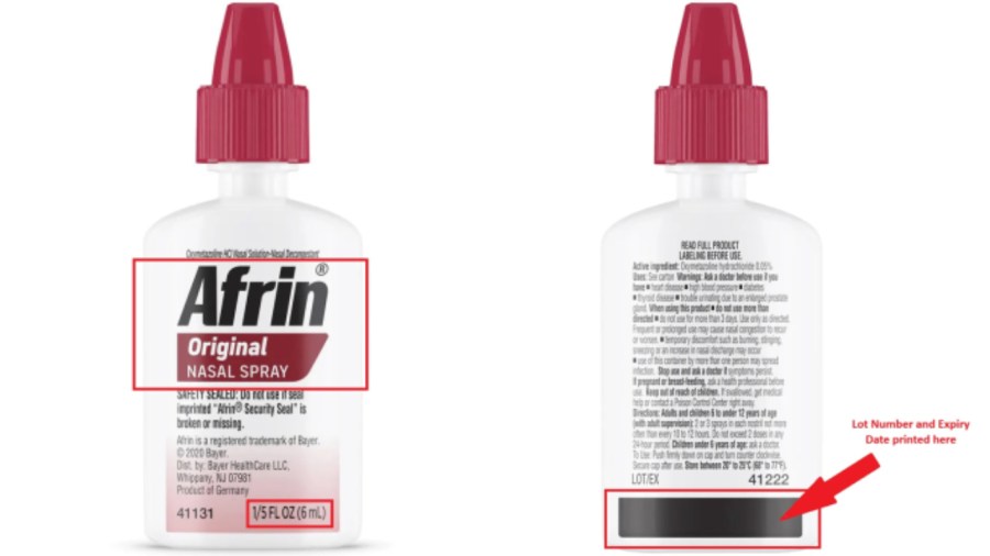Afrin recall: Packaging poses child poisoning risk