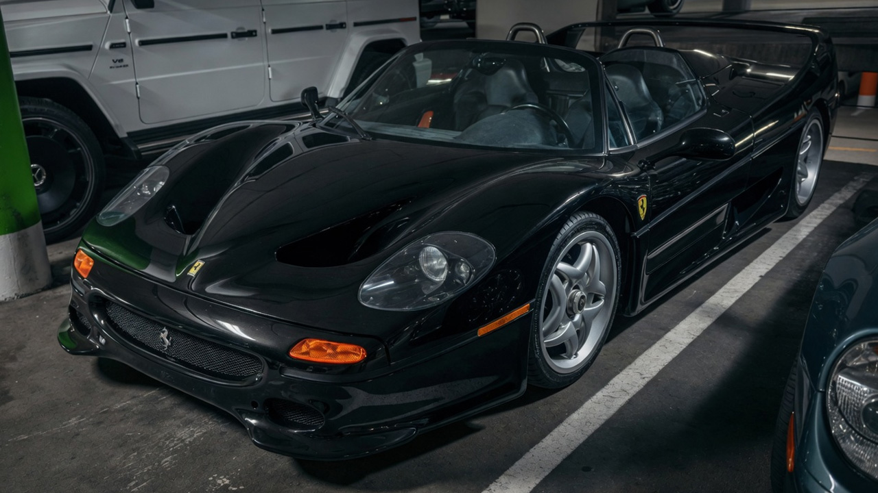 Spotting an ultra rare black Ferrari F50 in Monterey