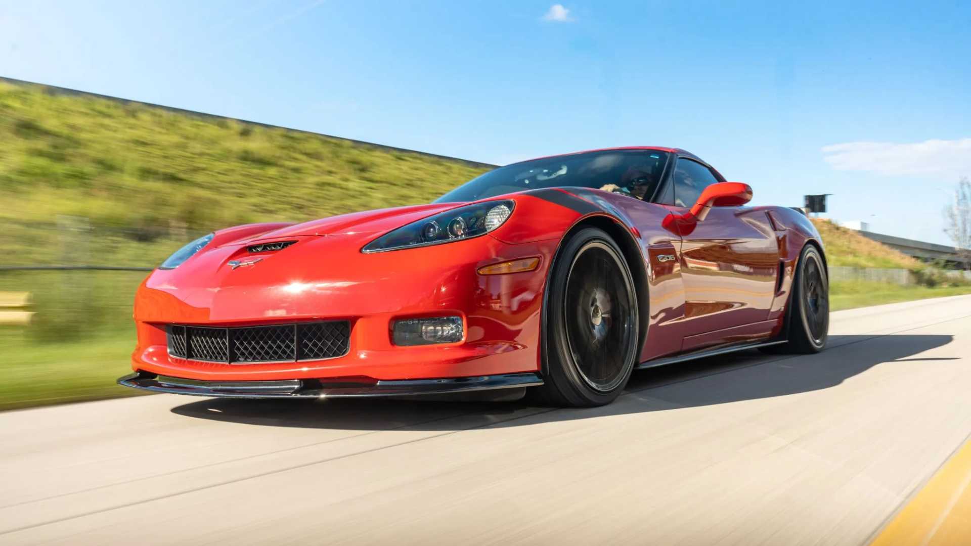 2006 Chevrolet Corvette Z06 Driving Front Three Quarter