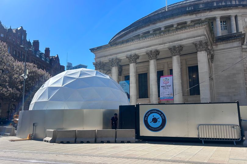A Disneyworld-style dome has appeared outside Central Library - what it ...