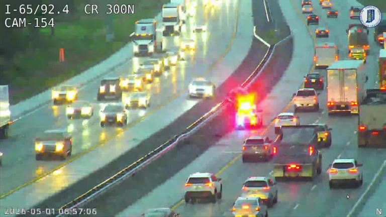 Crash slows traffic on I-65 in Johnson County