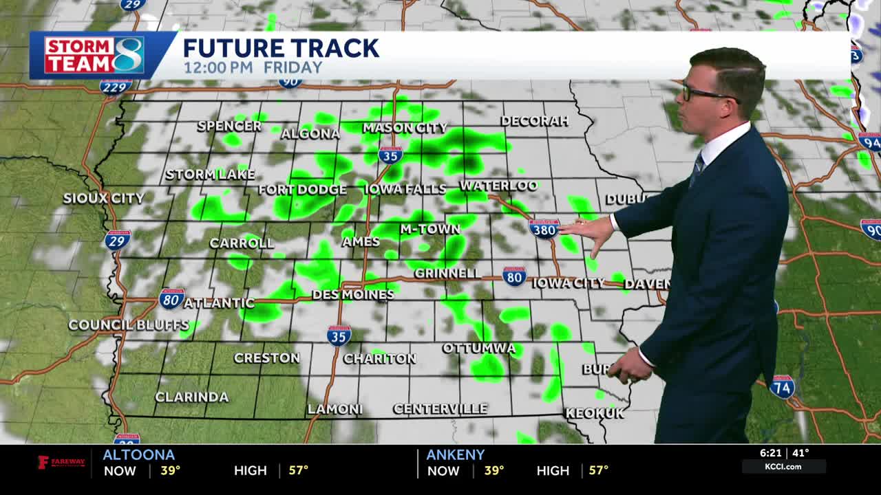 Iowa weather: More rain chances today with patchy frost tonight