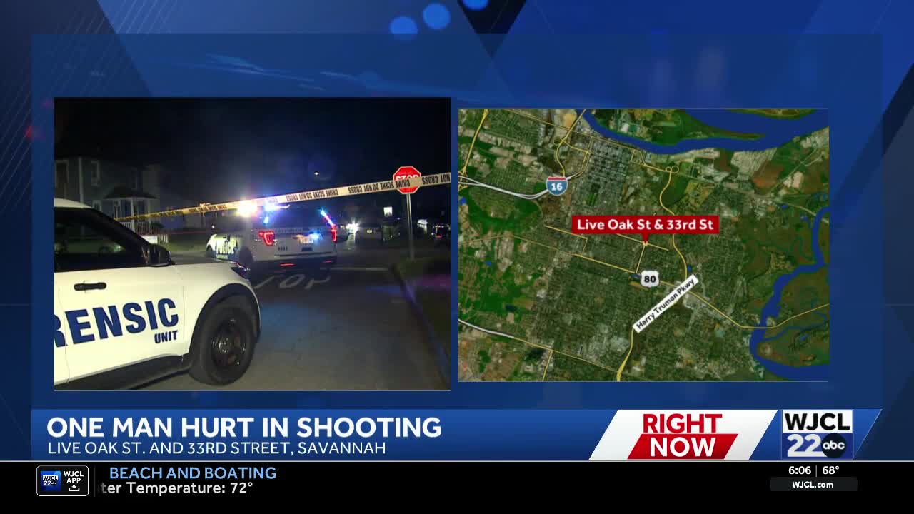 1 person injured after overnight shooting in Savannah