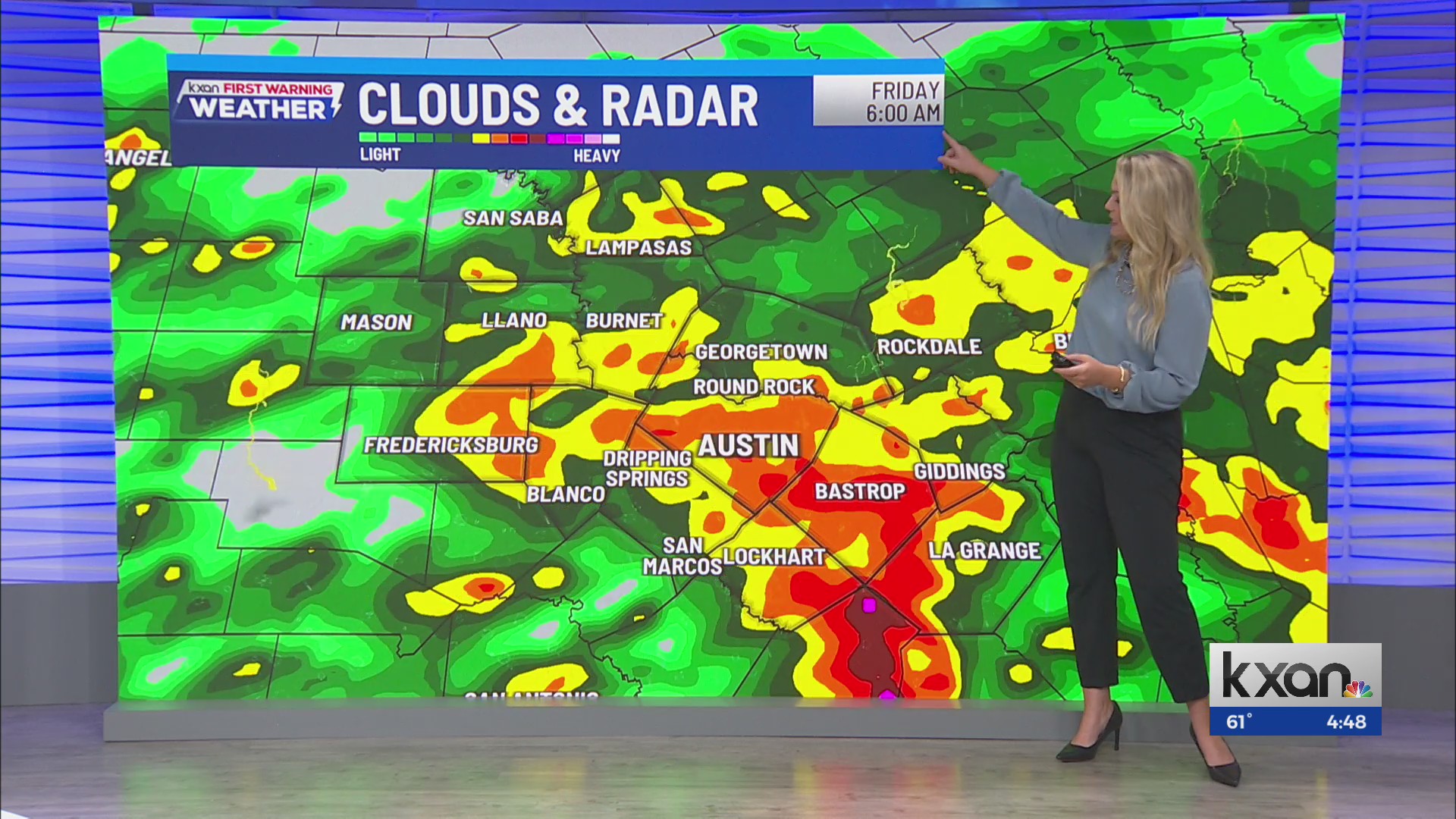 Waves of heavy rain, storms through the day | May 1 forecast