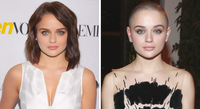 30 celebs before and after they shaved their heads