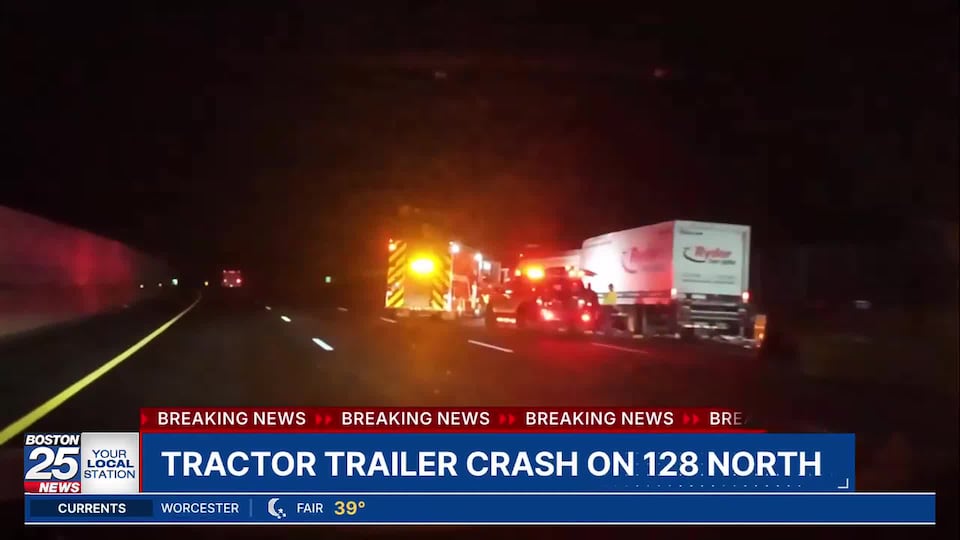 Truck crash involving fuel spill causes major delays on Route 128