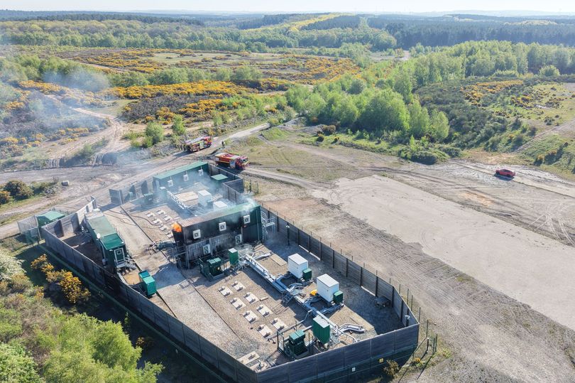 Crews remain on scene of Rainworth battery storage container fire