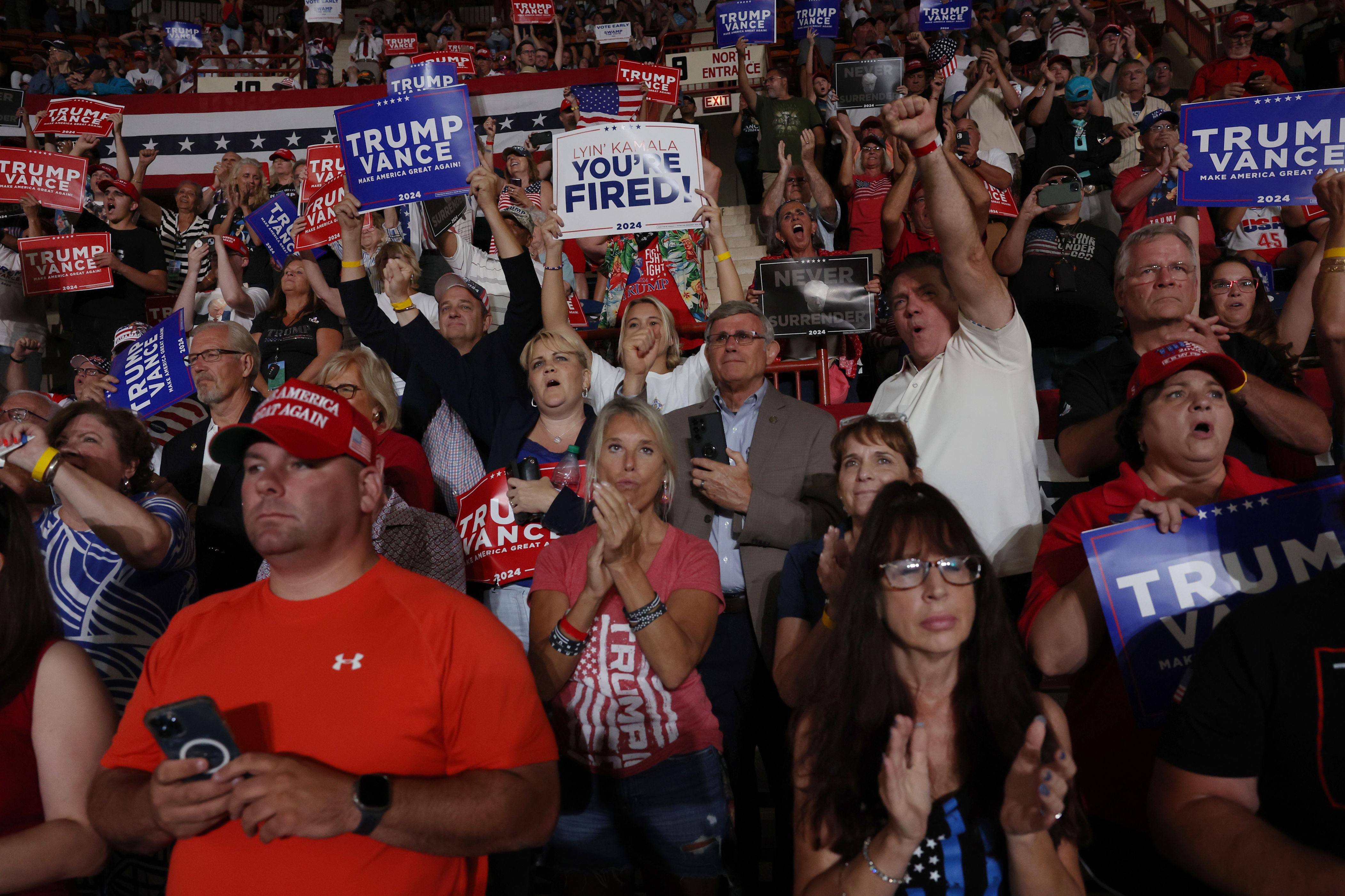 Trump Holds Campaign Rally In Harrisburg, Pennsylvania