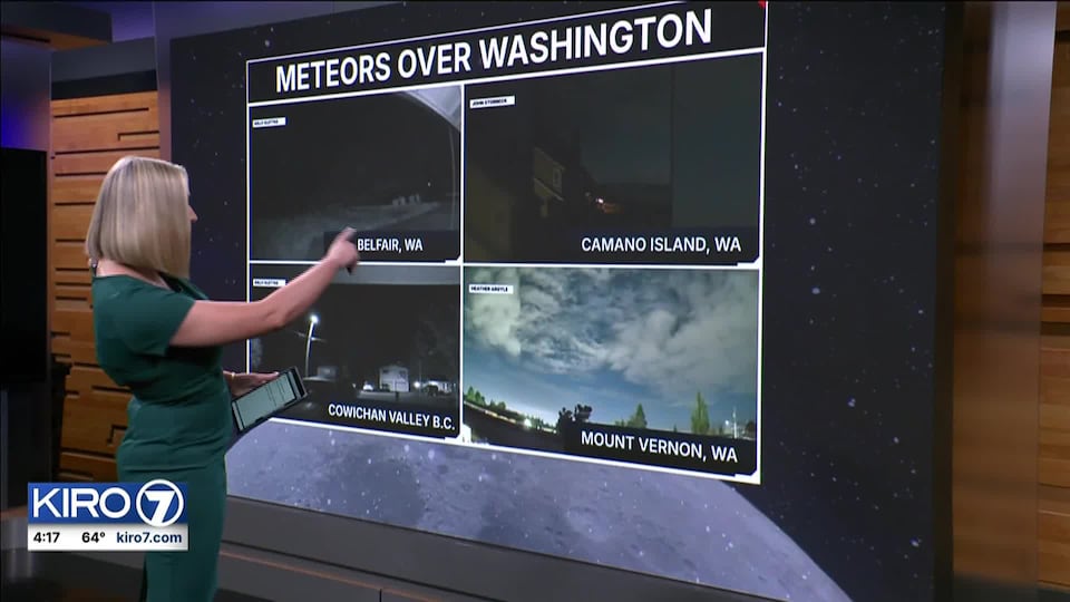 Video: Meteor spotted flying across PNW skies