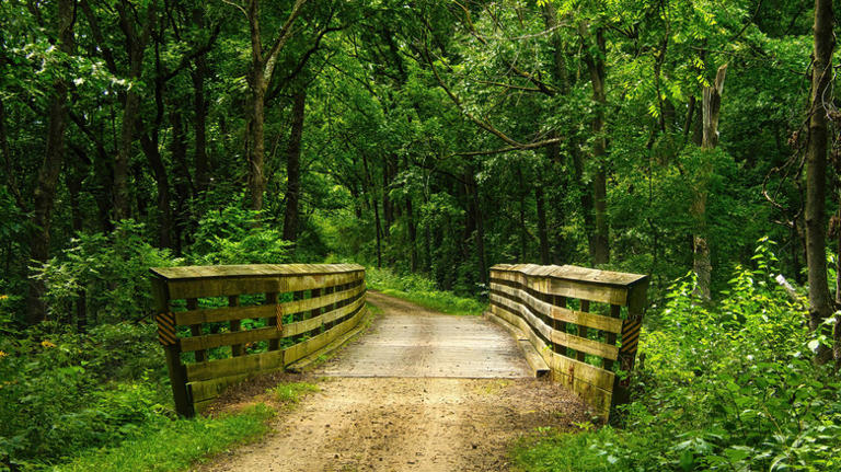 Wisconsin's scenic state trail near Madison passes two state parks with ...