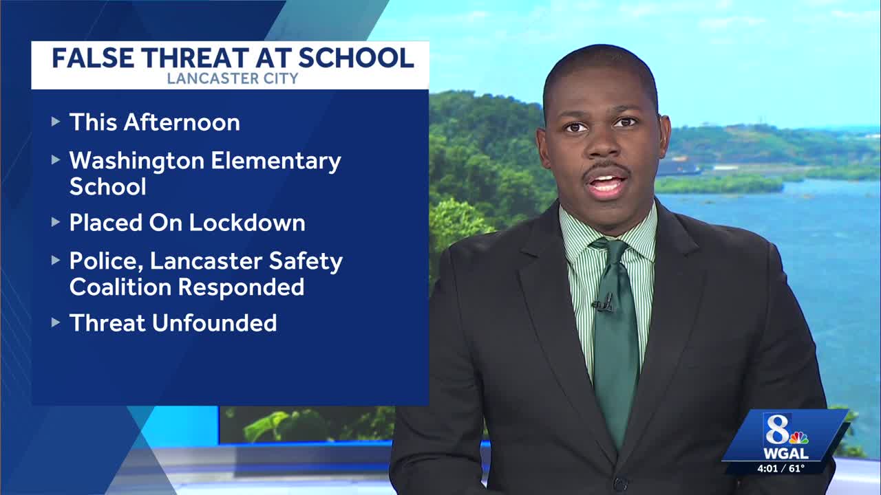 Lancaster police respond to false threat at Washington Elementary School