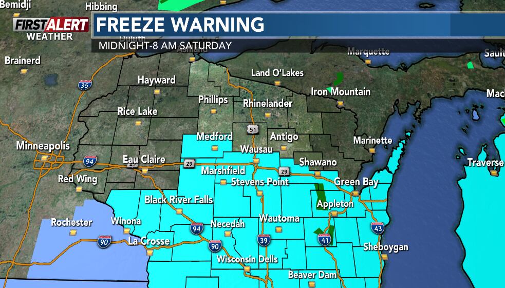 First alert for rather cool weather to start May, more risks of frost
