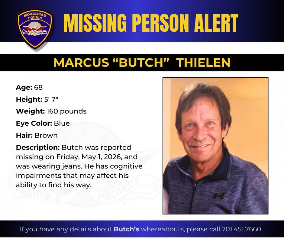 Moorhead police ask for help finding missing 68-year-old man with ...