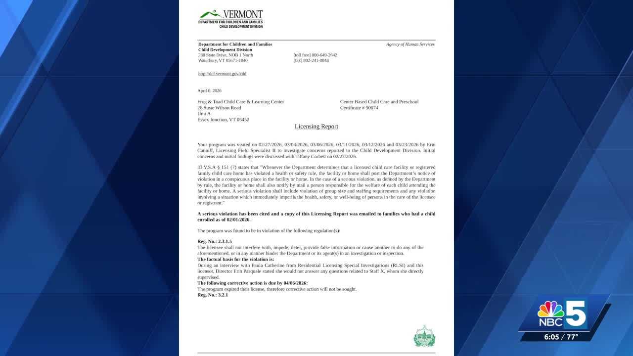 Police charge former daycare employee linked to Frog and Toad closure
