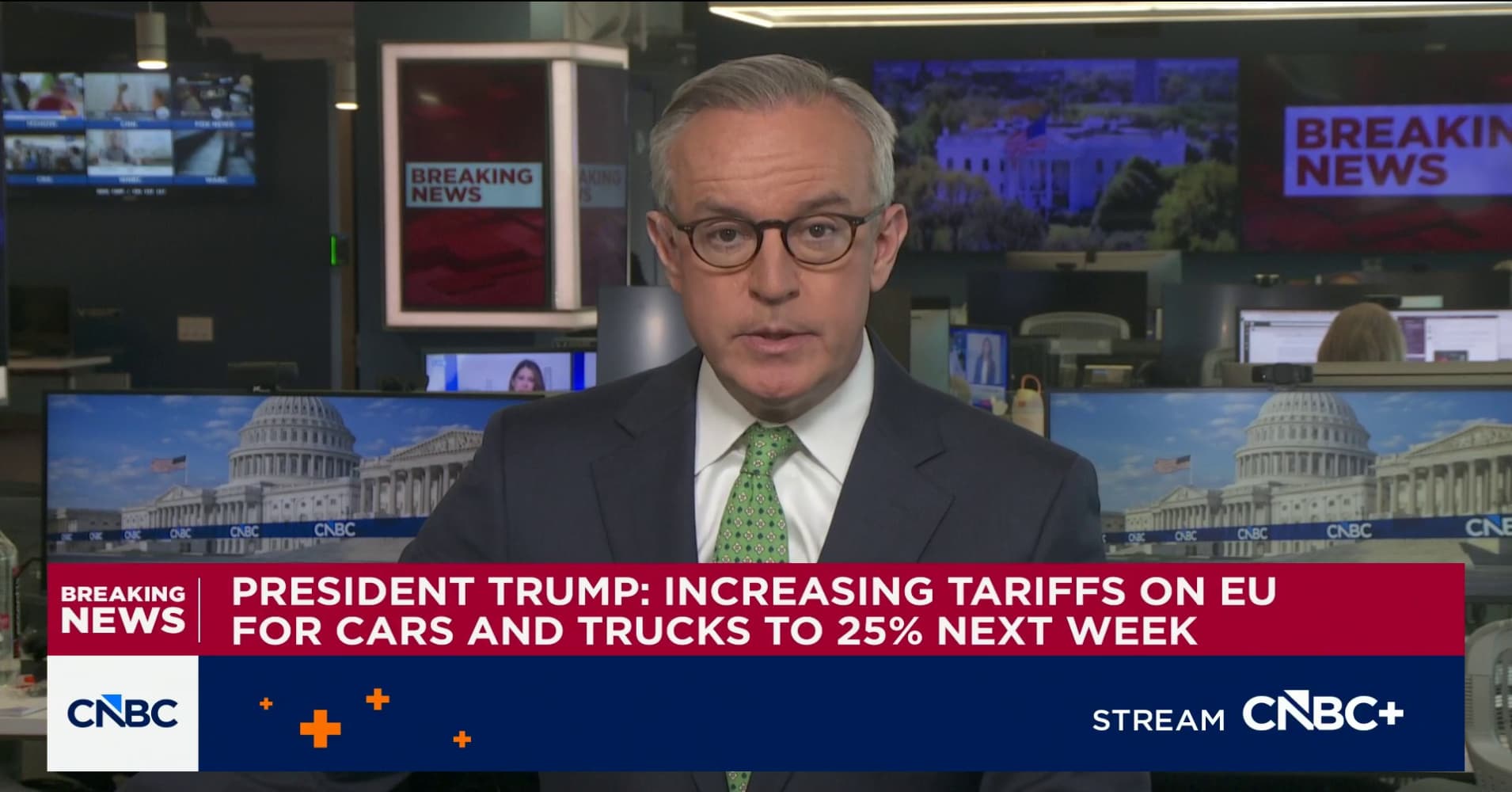 President Trump: Increasing tariffs on EU for cars and trucks to 25% ...