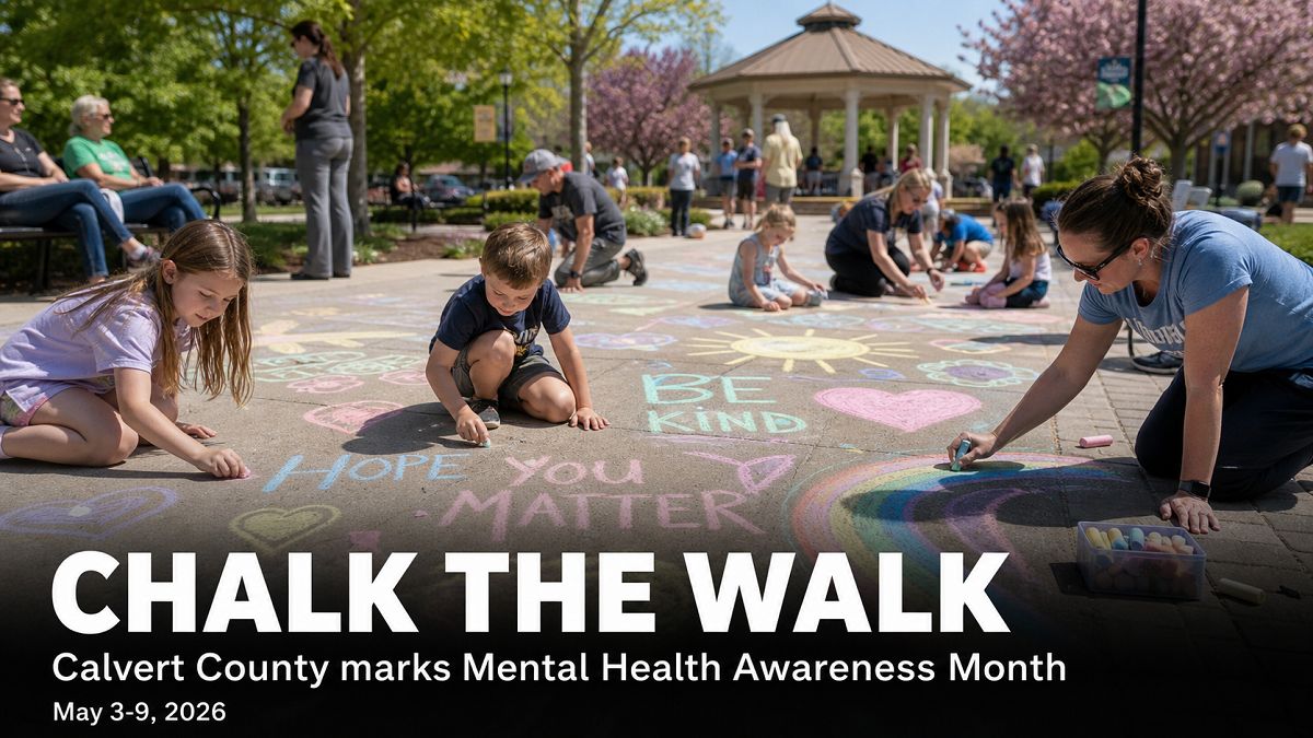 Chalk the walk returns to Calvert for kids’ mental health
