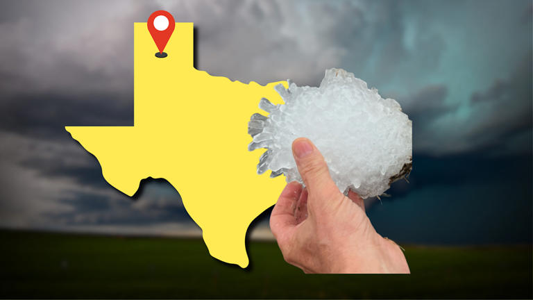Huge 'pineapple' size 18 cm hailstone shatters Texas state record