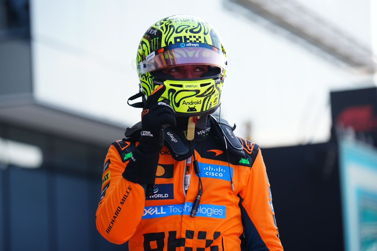 Norris takes pole for Miami GP sprint race with Mercedes on back foot