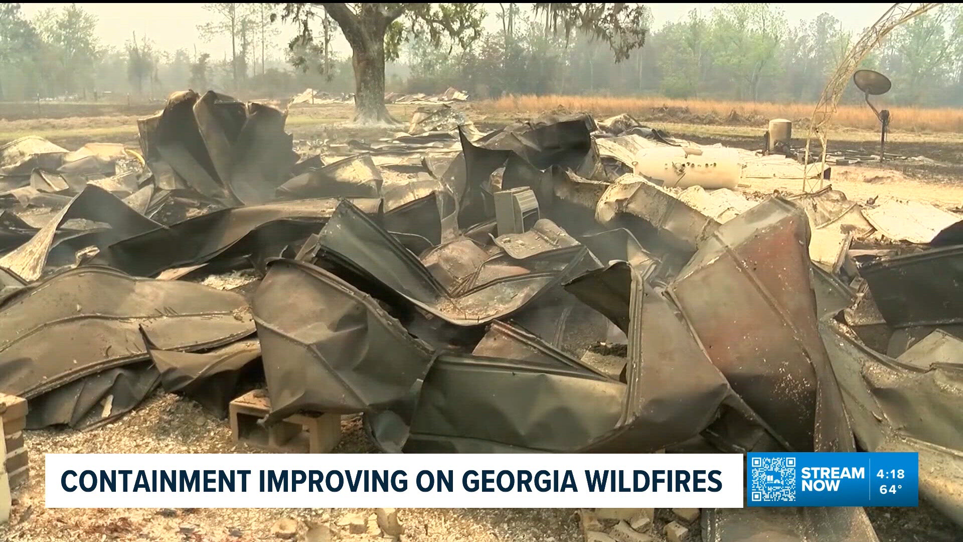 Containment improving for 2 massive wildfires