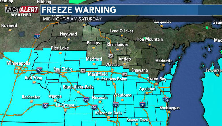 First alert for rather cool weather to start May, more risks of frost