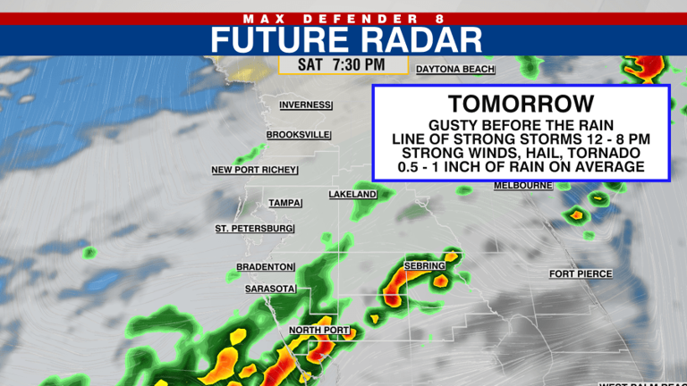 Timeline: When could strong cold front bring storms to Tampa Bay Saturday?