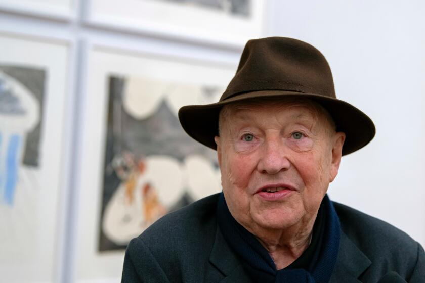 German artist Georg Baselitz, known for experimentation and upside-down ...