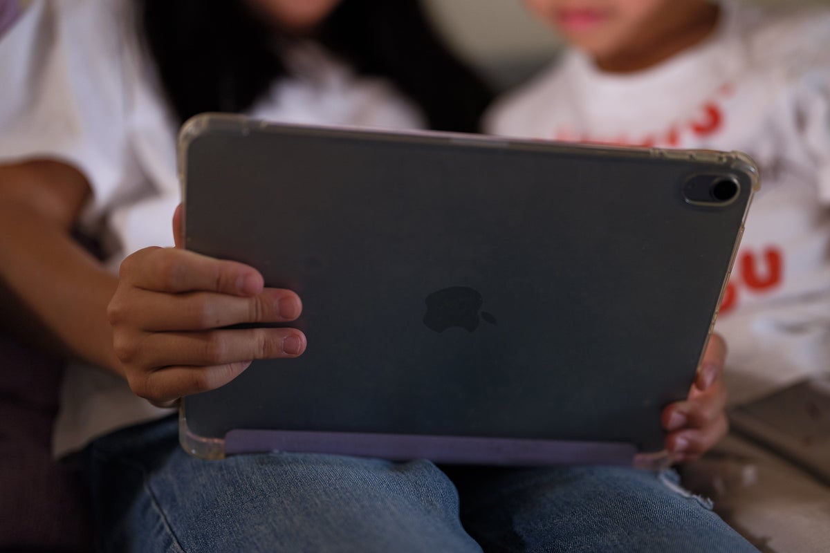 Children are drawing on fake moustaches to bypass online age checks