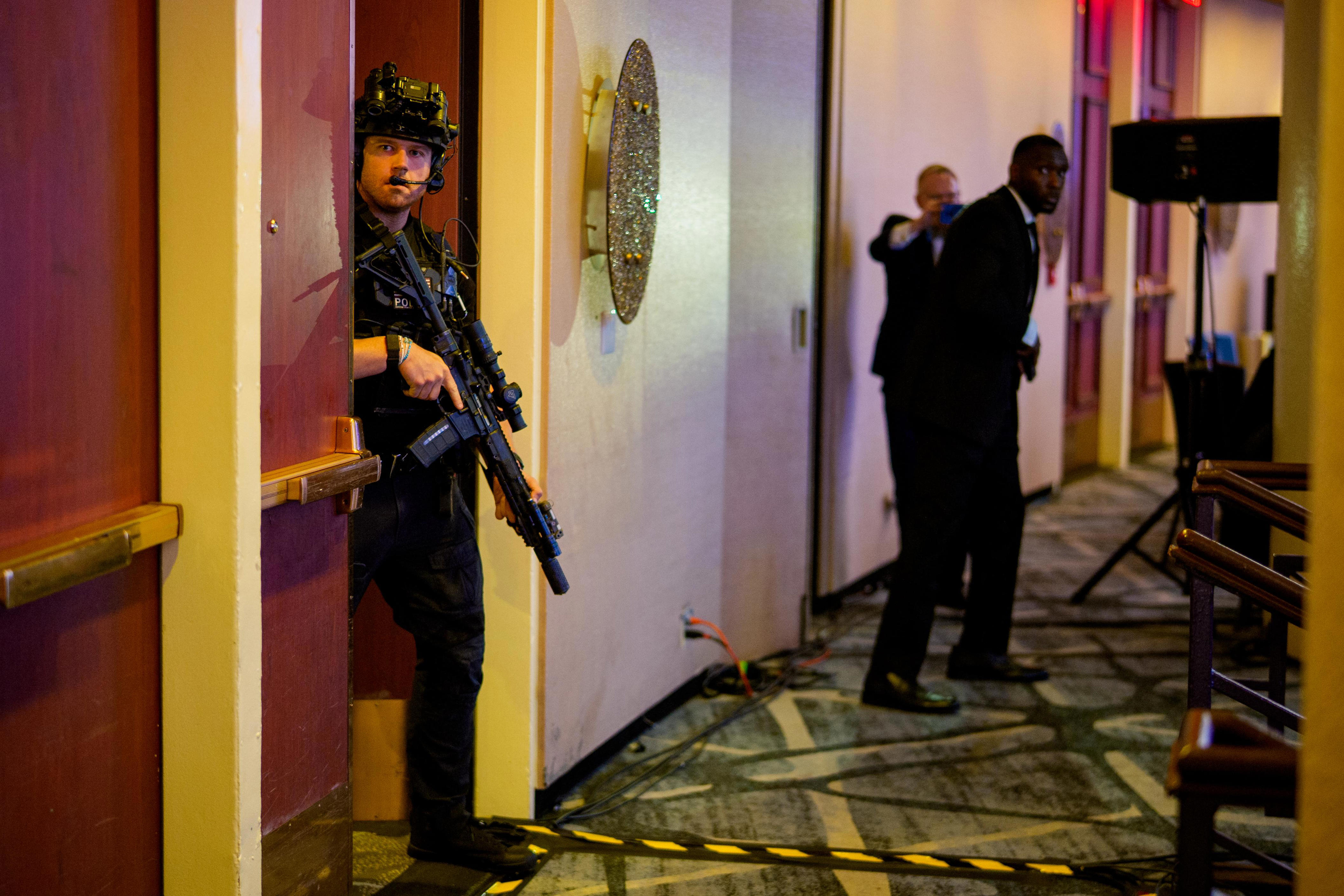 New video shows correspondents' dinner suspect shooting officer