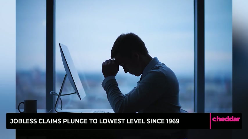 Jobless claims plunge to lowest level since 1969