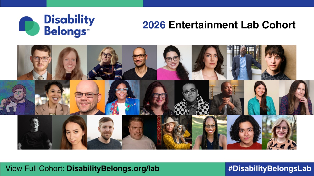 Disability Belongs reveals new cohort for 2026 Entertainment Lab
