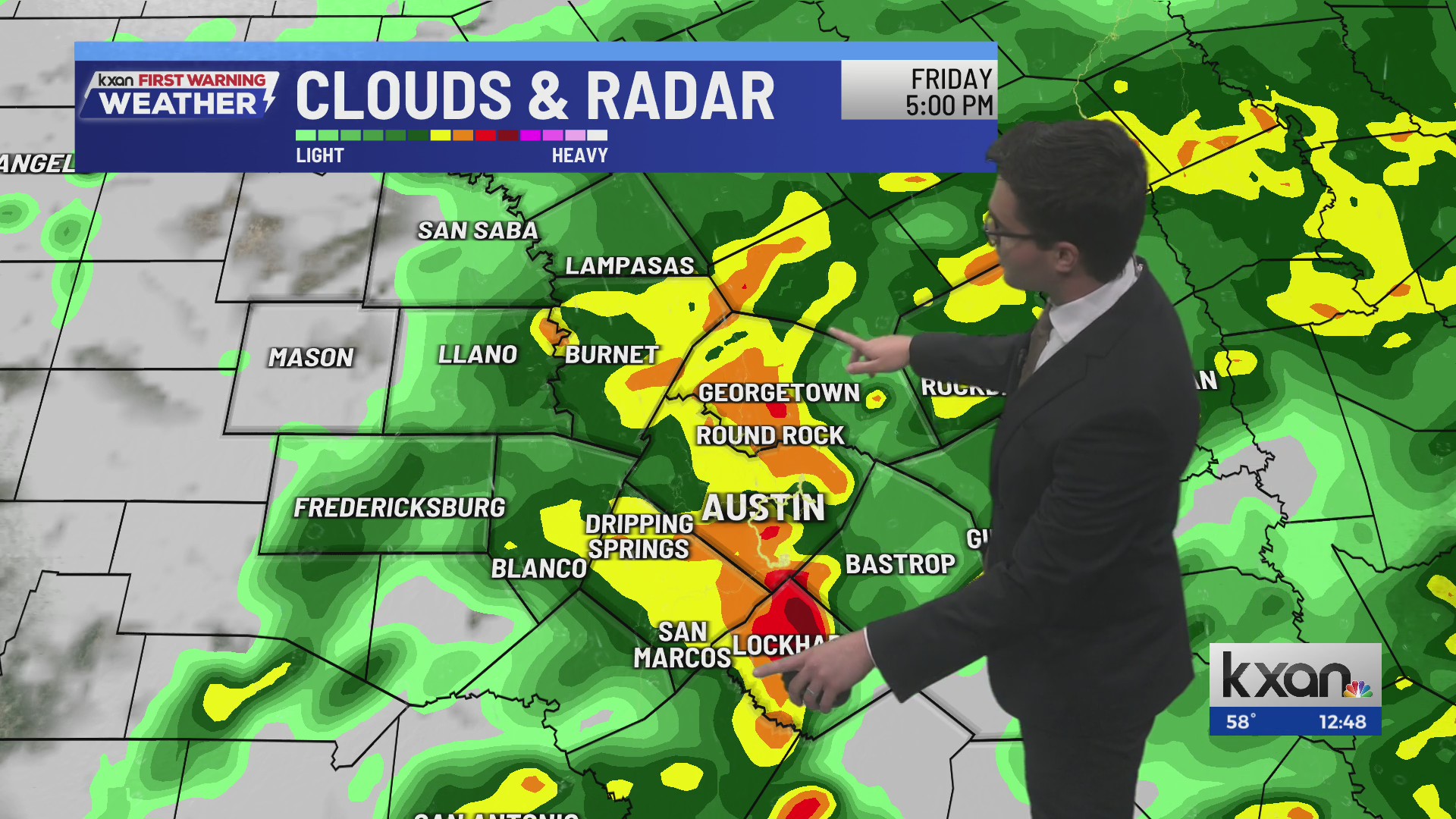 Heavy rain and storms at times, radar check | KXAN weather forecast (May 1)