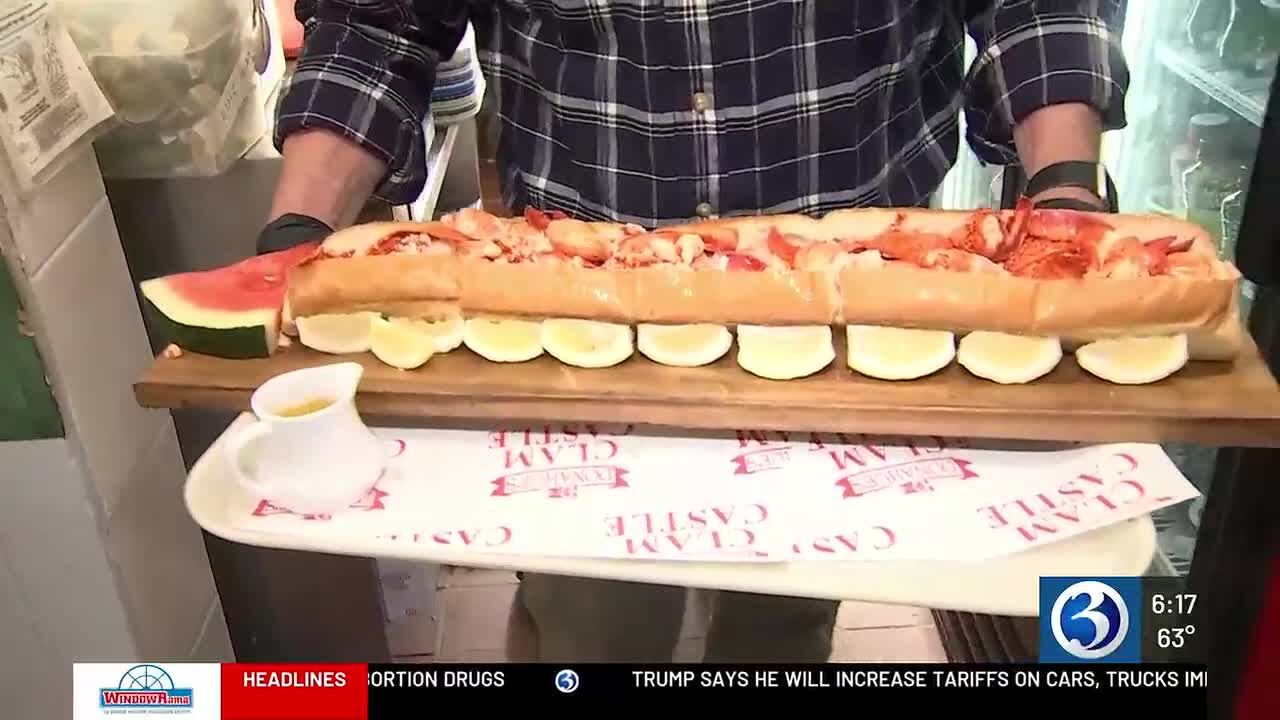 Clam Castle unveils 'Lob-Zilla,' claims world's biggest lobster roll