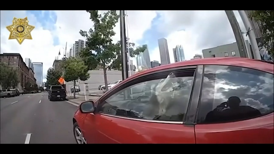 Watch: Police rescue dog trapped in car for hours with temperature of ...